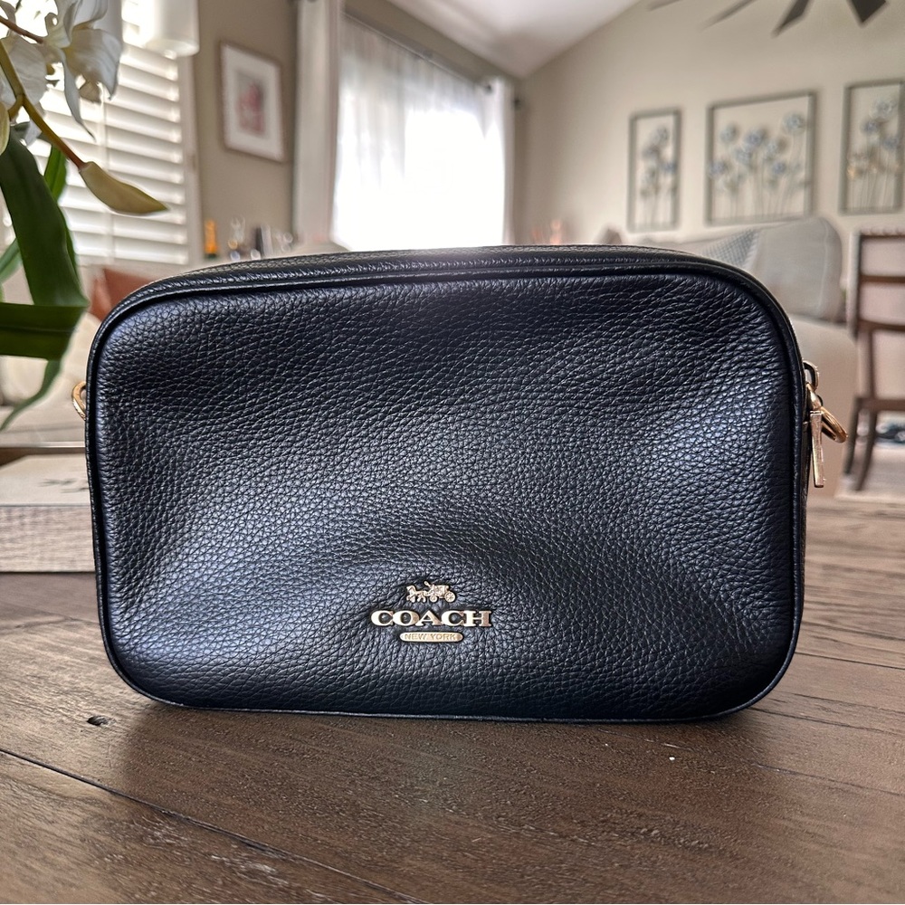 Coach Jes Crossbody, black with gold hardware